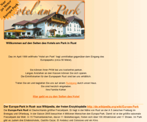 zimmerinfo-rust.de: ► Hotel am Park beim Europa-park Rust | ☼  Europa-park Hotels Rust | Start
Hotel am Park in Rust am Europa-park, Bilder Hotel Zimmer Anfahrt Buchung Kontakt