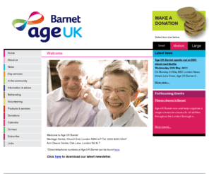 ageconcernbarnet.org: Age UK Barnet
Welcome to Age UK Barnet
Meritage Centre, Church End, London NW4 4JT Tel: (020) 8203 5040*
Ann Owens Centre, Oak Lane, London N2 8LT
*Direct telephone numbers at Age&...