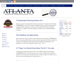 atlantawealthconsultants.com: Atlanta Wealth Consultants, LLC — Peter Miralles Investment management planning Atlanta
Atlanta Wealth Consultants offers Comprehensive Financial Planning and Investment Services, Peter Miralles