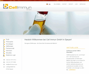 cell-immun.com: Cell Immun, Speyer, Zelltherapie, Xenogene Zelltherapie, Komplementär Medizin
Cell Immun GmbH in Speyer - Nutzen durch Qualität!