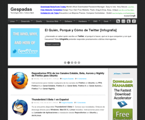 gespadas.com: gespadas.com: Desarrollo, Diseño, Linux, Software Libre y Servicios Web
Desarrollo, Diseño, Linux, Software Libre y Servicios Web