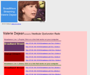 kryptonite.net: Valerie Dejean Vestibular Dysfunction Radio
valerie dejean spectrum center tomatis method