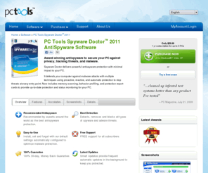 spywaredoctir.com: Spyware Doctor | Spyware Removal Scan & Antispyware Software Download
Award winning free spyware removal software from PC Tools. Spyware Doctor is free anti spyware software that detects, removes and protects your PC from thousands of potential threats including adware, Trojan, key loggers, spyware and spybots.