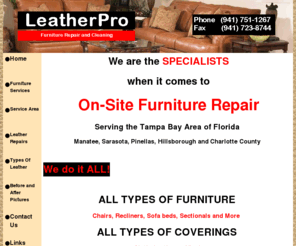 reclinerrepairbusiness.com: LeatherPro Furniture Repair-LeatherPro Furniture Repair
The Home Page of the LeatherPro furniture repair web site