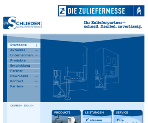 us-metallwaren.com: Ute Schlieder Metallwarenfabrik GmbH: Startseite
Internetauftritt der Ute Schlieder Metallwarenfabrik GmbH Ute,Schlieder,Metallwarenfabrik,GmbH,stanzen,biegen,schweißen,punktschweißen,buckelschweißen,taumelnieten,gewindeschneiden,montieren,galvanisieren,Oberflächenveredelung. Internetauftritt der Ute Schlieder Metallwarenfabrik GmbH