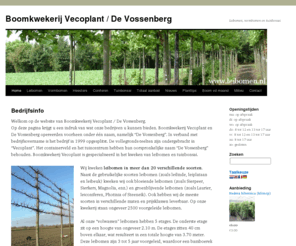 vecoplant.nl: Boomkwekerij Vecoplant De Vossenberg
Leibomen en exclusieve tuinplanten