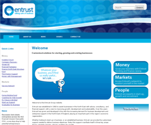 entrust.co.uk: Entrust Homepage
Offering business development solutions for businesses across the North East, including finance raising, graduate recruitment and start-up support. Entrust has also recently acquired Service Network  the independent voice of the Service Sector.