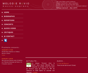 melodieruvio.com: Mélodie Ruvio : Mezzo-soprano
Mélodie Ruvio : Mezzo-soprano   