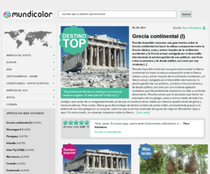mundicolor.es: Guia de viajes Mundicolor
Mundicolor es una guía de viajes de todo el mundo. Periódicamente nuestros editores publican guías útiles de países, ciudades, puentes o eventos para visitar.