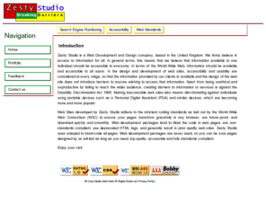 zestystudio.com: Zesty Studio - Accessible Web Design
Zesty Studio Accessible Web Design, HTML, CSS, JavaScript, ASP