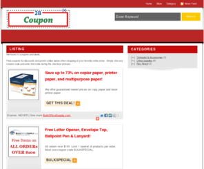 coupon2b.com: Print Coupon Online
Find special deals, coupon and promo codes for your favorite items and get great discounts at thousands of online stores.