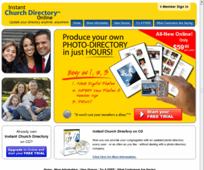instantchurchdirectory.com: Instant Church Directory
Instant Church Directory is an easy way to produce your own Photo-Directory in hours!