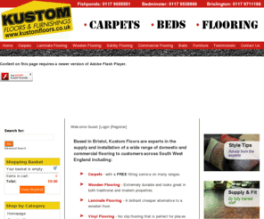 kustomfloors.com: Kustom Floors
Bristol Flooring specialists, we can supply and install carpets, wooden flooring, laminate, vinyl and safety flooring to a domestic and commercial customers.