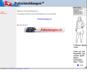 polizeimeldungen.info: Gerichtssaal.ch
Nachrichten aus dem Gerichtssaal