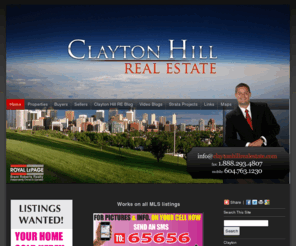 claytonhillrealestate.com: Clayton Hill Real Estate, Surrey BC | Homes, Townhomes, Condos and Coachhomes
Devon Rogers, Brent Roberts                                                                                                                                                                                                     Realty Cloverdale of  specializes in real estate for 