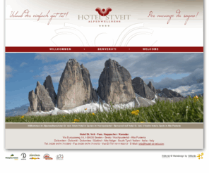 angebote-dolomiten.net: Hotel Sexten - Hotel Sesto - Alpenwellnesshotel St. Veit, Hochpustertal, Alta Pusteria
Willkommen im Alpenwellnesshotel St. Veit, Ihrem Hotel in Sexten im Hochpustertal! Benvenuti nell' Hotel benessere St. Veit in Alta Pusteria, nel Vostro hotel a Sesto.