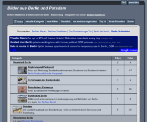 berlin-potsdam.com: Bilder aus Berlin und Potsdam - Startseite
Bilder von Sehenswürdigkeiten aus Berlin und Potsdam - Sehenswertes und mehr..