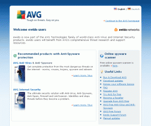 ewido.net: ewido is AVG - anti-spyware, anti-malware and anti-virus software
