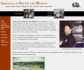 krewedewalleye.com: Armadillo Sound and Design
Armadillo Sound and Design