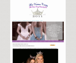 missventuracounty.com: Miss Greater Ventura County - Miss Ventura County and Ventura County's Outstanding Teen
The official web site to the Miss Greater Ventura County and Miss Greater Ventura County's Outstanding Teen Scholarship pageant.