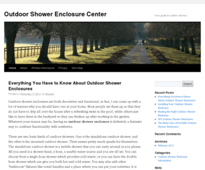 outdoorshowerenclosure.org: Outdoor Shower Enclosure Center
Find an outdoor shower enclosure that fits your needs. Let us be your guide to outdoor showers.