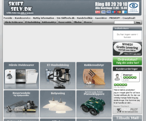 skiftselv.dk: Hvidevarer, Vaskemaskiner, Opvaskemaskine mm. billigt hos Skiftselv.dk
Skiftselv tilbyder alt indenfor Hvidevarer, Reservedele og El-husholdning. Siemens, AEG, Miele, Moccamaster, Nilfisk, Braun osv.