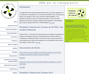 ongporlatransparencia.org.co: ONG POR LA TRANSPARENCIA - Index
Iniciativa que nació en el marco de una reflexión sobre la necesidad de crear mecanismos de rendición pública de cuentas. Por convocatoria de la Corporación Transparencia por Colombia y la Comisión Colombiana de Juristas, el primer encuentro formal se llevó a cabo en junio de 2004