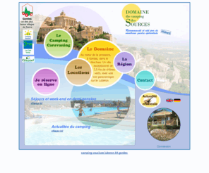 camping-gordes.com: Camping des sources gordes luberon Vaucluse 84
Au coeur de la Provence, location d'emplacements de camping et de bungalows, aire de service pour camping car, restaurant, piscine, activités pour les enfants