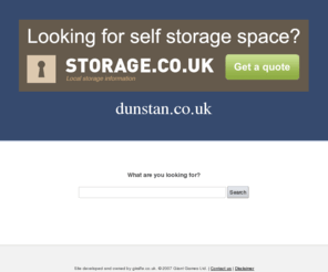 dunstan.co.uk: Welcome to dunstan.co.uk
dunstan.co.uk | Search for everything dunstan related