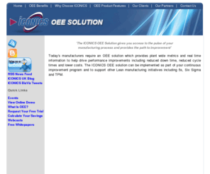 iconics-oee.com: ICONICS OEE Solution - Real Time Web Based OEE Metrics
ICONICS is a leader in the development of Web-enabled manufacturing intelligence and business visualisation software.