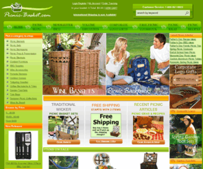 picnic-basket.com: Picnic Baskets | Picnic-Basket.com
The Internet's largest  variety of picnic baskets & picnic accessories. Buy picnic basket sets online from Picnic-Basket.com