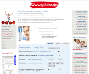 gebizz.com: Zahnzusatzversicherung - die Testsieger im Vergleich
Die Zahnzusatzversicherung im Vergleich - Onlinerechner und Versicherungsvergleich zum Zahnzusatz