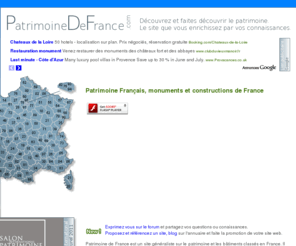 patrimoine-de-france.com: Patrimoine Français, monuments et constructions de France  sur Patrimoine De France ()
tout le patrimoine français et ses monuments inscrits  