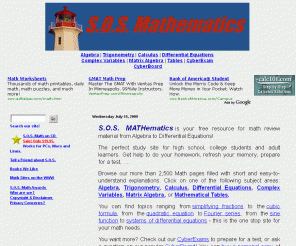sosmath.com: S.O.S. Math
