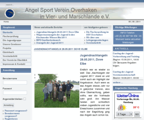 asv-overhaken.de: Willkommen auf der Startseite
Angel Sport Verein Overhaken in Vier- und Marschlande e.V., der Angelverein im Osten Hamburgs. Unsere Heimat sind die Vier- und Marschlande, unser Vereinsheim ist im Hafen Oortkaten am Hohendeichersee. Wir führen für den Angelsport-Verband Hamburg Fischerprüfungen durch