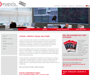 eyevis.net: ) eyevis - PERFECT VISUAL SOLUTIONS
Grossbildsysteme für Kontrollräume, Leitwarten, Leitstände, Information und Kommunikation. Komplette Lösungen für Display Wände, Bildcontroller und Wallmanagement Software.