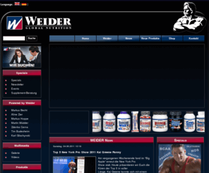 joe-weider.com: Weider Global Nutrition
Website der Weider Germany GmbH zum Thema Bodybuilding, Ernaehrung, Training, Wettkaempfe im Bodybuilding und Kraftsport und Fitness