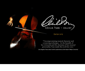 musicus.com: Cecilia Tsan - Cellist
Cellist Cecilia Tsan Official Website