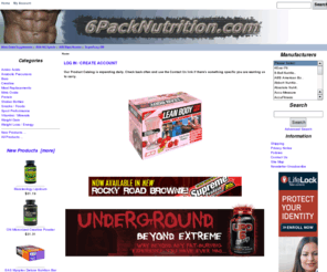 6packnutrition.com: 6PackNutrition.com Discount BodyBuilding Supplements, Sports Supplements
6PackNutrition.com Discount BodyBuilding Supplements, Sports Supplements :  - Protein Amino Acids Anabolic Precursors Bars Sport Performance Meal Replacements Vitamins / Minerals Weight Loss / Energy Creatine Weight Gain Snacks / Foods Nitric Oxide Shaker Bottles bodybuilding supplements, whey protein, nitric oxide