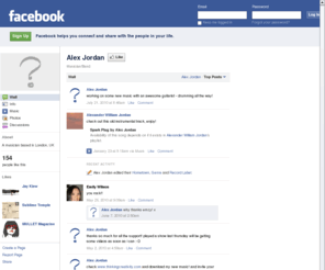 alexjordanmusic.com: Incompatible Browser | Facebook
 Facebook is a social utility that connects people with friends and others who work, study and live around them. People use Facebook to keep up with friends, upload an unlimited number of photos, post links and videos, and learn more about the people they meet.