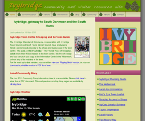 ivybridge-devon.co.uk: Ivybridge Guide, Devon UK, Ivybridge Tourist Information, Community Diary, Ivybridge Business Guide
Ivybridge, Devon, UK; Ivybridge tourist information, community diary. Ivybridge guide.