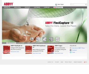 abbyy.net: ABBYY - OCR, ICR, OMR, Data Capture and Linguistic Software
ABBYY develops software solutions and SDKs based on OCR, ICR, OMR, data capture and linguistic technologies
