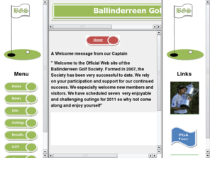 ballinderreengolf.com: Ballinderreen Golf Society - Home
Ballinderreen Golf Society - official website of Ballindereen Golf Society