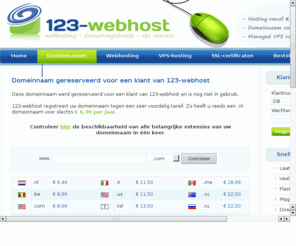 cobii.com: Domeinnaam gereserveerd voor een klant van 123-webhost
goedkope hosting webhosting domeinregistratie domein registratie domeinnaam goedkoop registreren domein hosting webhosting website