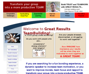 fistitude.com: teambuilding event, morale, team motivation, trust building, great results
Great Results provides a fun teambuilding event for morale, trust building, and team motivation with a motivational presentation