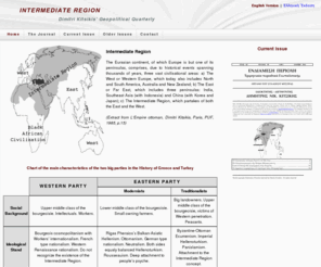 intermediateregion.com: Intermediate Region
Dimitri Kitsikis’ Geopolitical Quarterly