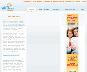 sevillewifi.com: WiFi Hotspots in Seville
Wireless Internet Hotspots located in Seville.