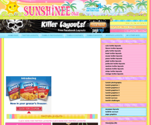 sunshinee.com: Twitter Layouts, Twitter Backgrounds, Tumblr Themes, Tumblr Layouts, Tumblr Photography, Thumblr Graphics, Thumblr Surveys, Myspace Layouts
sunshine offers hundreds of cute layouts, and so much more, come check us out! :)