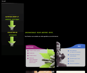 top-proteine-64.com: Nutrition de sport dans les Pyrénées-Atlantiques (64) - Top Protéine
Top Protéine, société située à Pau (64), est spécialisée dans la vente de produits de nutrition sportive ainsi que de vêtements de sport.