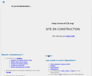 b713.org: En construction
site en construction